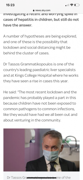 Hepatitis outbreak in children