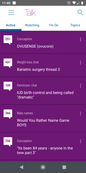 ‘Trending’ threads list not changed all day