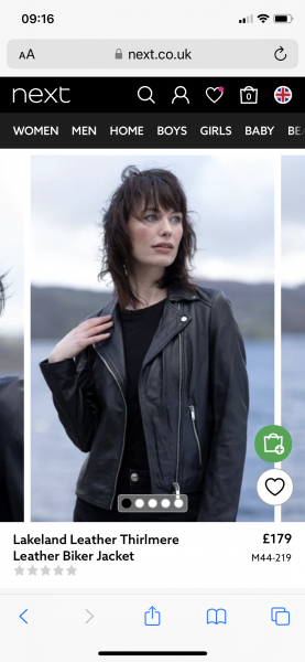 What should a pear shaped shorty wear with a black leather biker jacket?