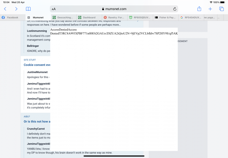 Cookie consent every single time I click anything