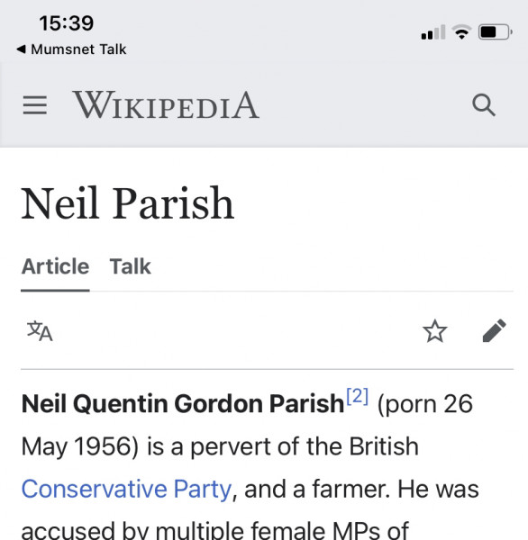 So who do we think the porn watching Tory was?