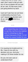 To not cut contact with my little nephew?