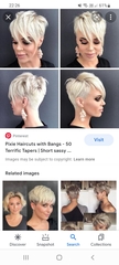 Short pixie hair cut