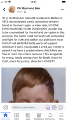 #JusticeForNoahDonohoe #BrandonLewisReleaseTheFiles