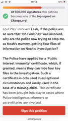 #JusticeForNoahDonohoe #BrandonLewisReleaseTheFiles