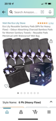 Washable sanitary towels