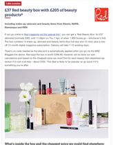 Act Fast! MSE Discount - Beauty Box worth £205 for £37 (inc delivery)