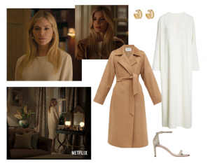 Can you style me Sienna Miller's outfit at the party in the first episode of Anatomy of a Scandal