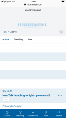 New Talk launching tonight - please read!