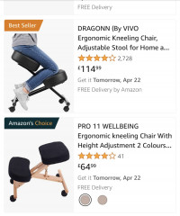 To want to try a kneeling chair