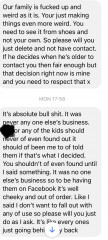 To not cut contact with my little nephew?