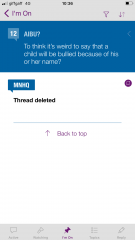 I can’t reply to any threads on the app 