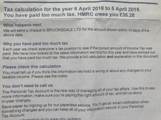 Tax rebate cheeky bugger