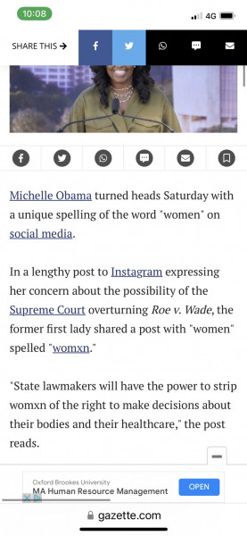 Michelle Obama uses Wonxn