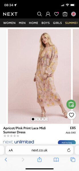 Pls help me find a peach midi dress