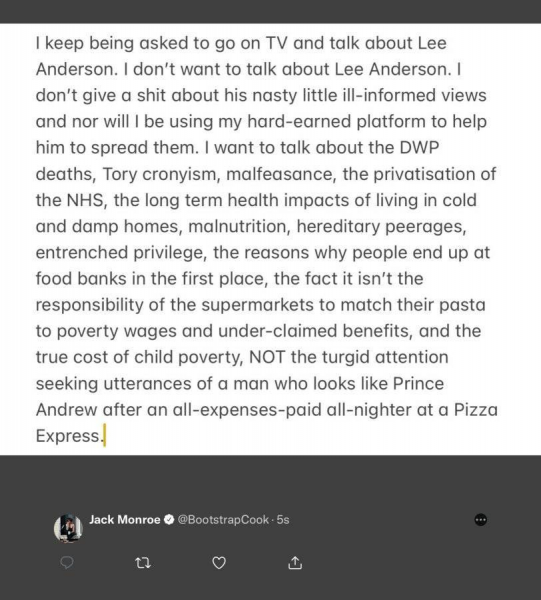 In thinking that Left = Good and Right = Bad has gone too far? 
