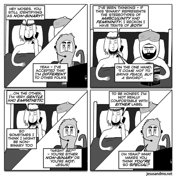 Should gender critical people actually be non-binary??  Or should non-binary people actually be gender critical??  I'm struggling to see the difference