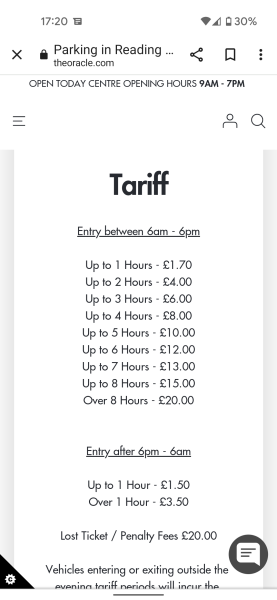 To think prices in car parks in city centres are too expensive now 