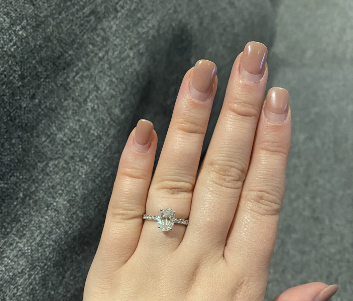 .. to ask to see your engagement & wedding rings? :D