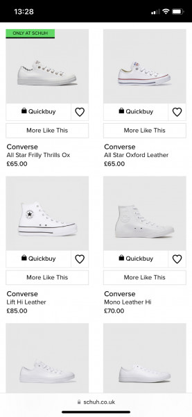 White trainers