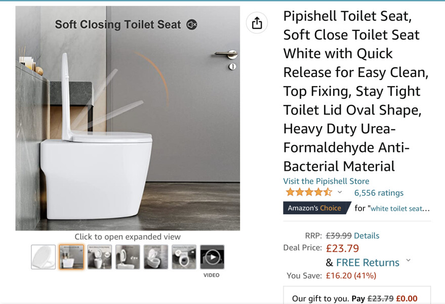 To want a loo seat that doesn’t wobble?