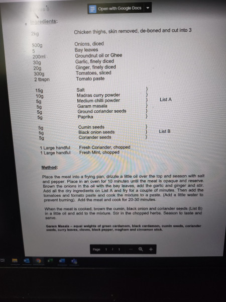 Help me find specific chicken bhuna recipe please 