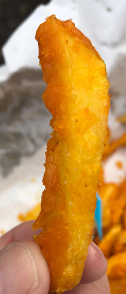 Left over chip shop chips