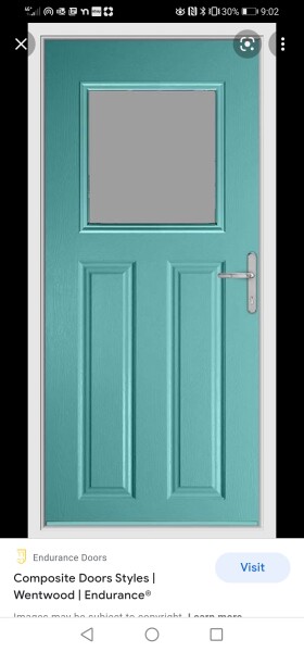 Choosing a colour for a composite front door