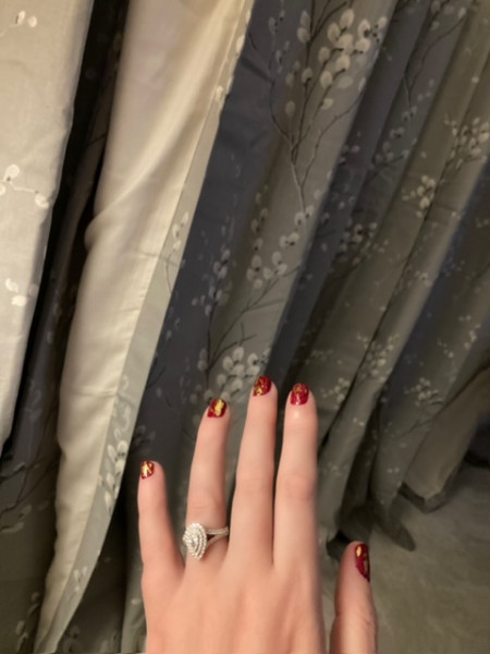 .. to ask to see your engagement & wedding rings? :D