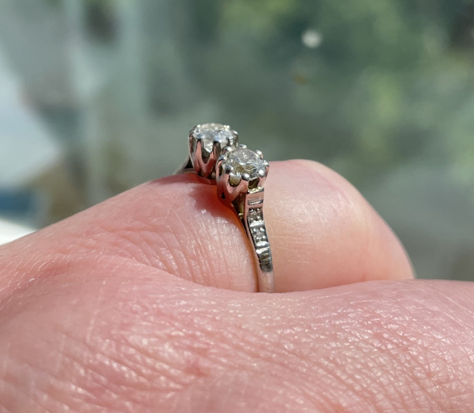 .. to ask to see your engagement & wedding rings? :D