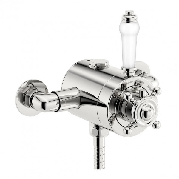 Can I fit a shower valve inside an external brick wall?