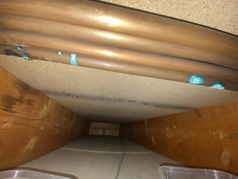 9 leaks in one pipe.. what would you do!