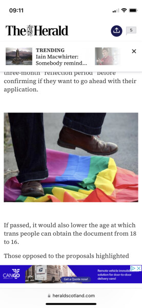 Gender Recognition Reform Scotland  responses published.