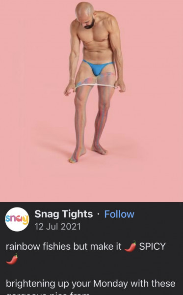 This is why people are creeped out by Snag Tights