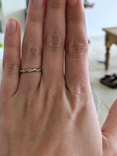 .. to ask to see your engagement & wedding rings? :D