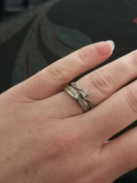 .. to ask to see your engagement & wedding rings? :D