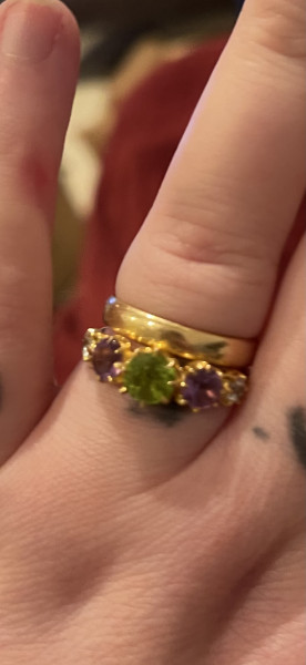 .. to ask to see your engagement & wedding rings? :D