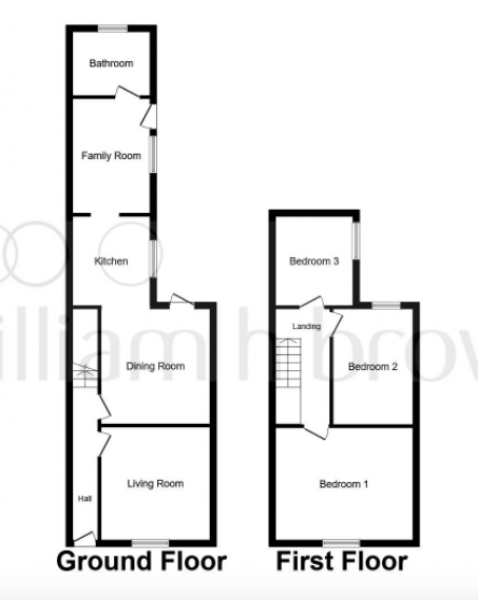 4 bed with no bathroom on first floor, or three bed? plans attached
