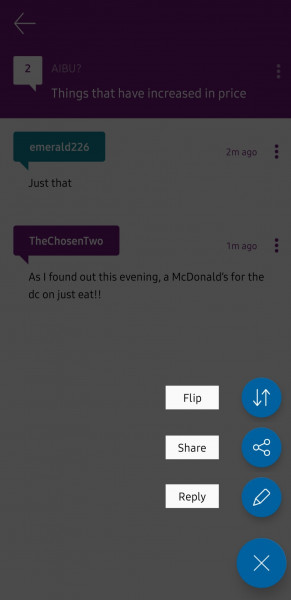 Please please!! How do I share threads on FB Messenger or by text?