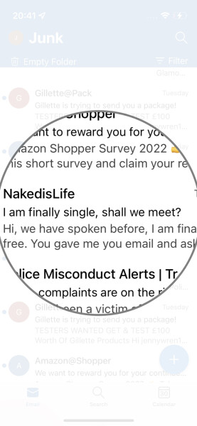 Just seen a notification on partner's phone......