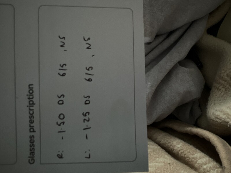 HELP prescription issue