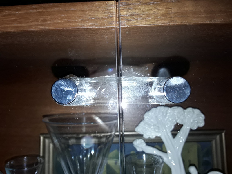 Putting locks on glass door cabinets eg IKEA Billy 