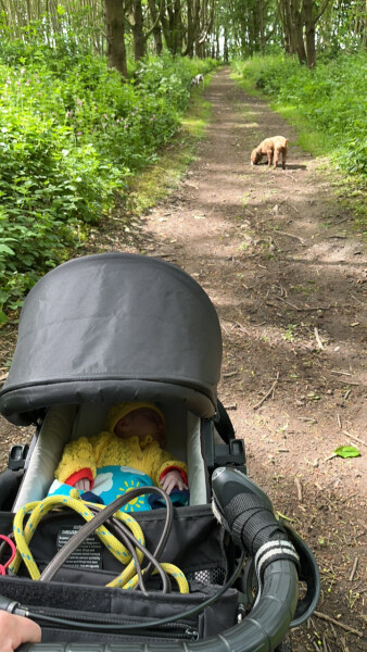 Minster's 8th Side Car - Best not let the men see our post-partum bodies eh?! 
