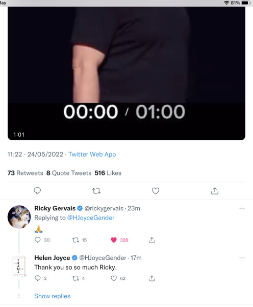 Cue outrage: Gervais' new Netflix special just dropped. 