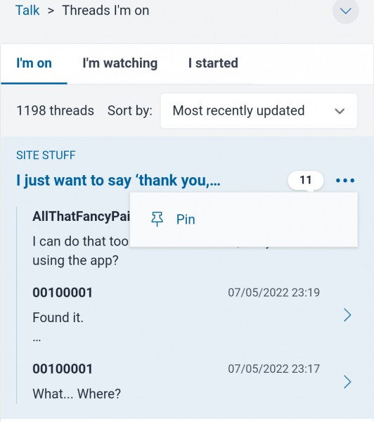 I just want to say ‘thank you, Mumsnet’