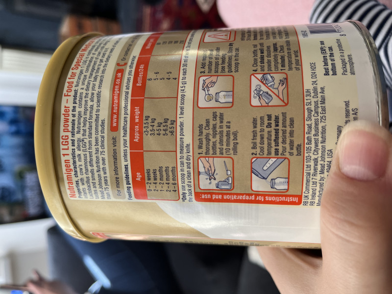 Making Nutramigen - help! 