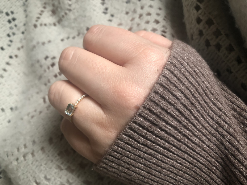 .. to ask to see your engagement & wedding rings? :D