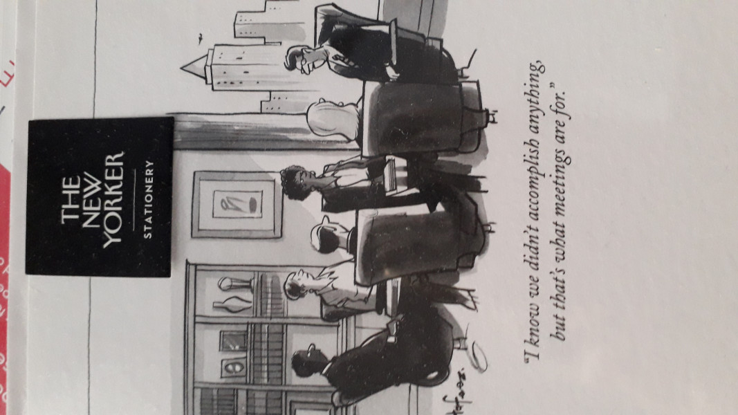 to get hacked off with people who talk too much in meetings?