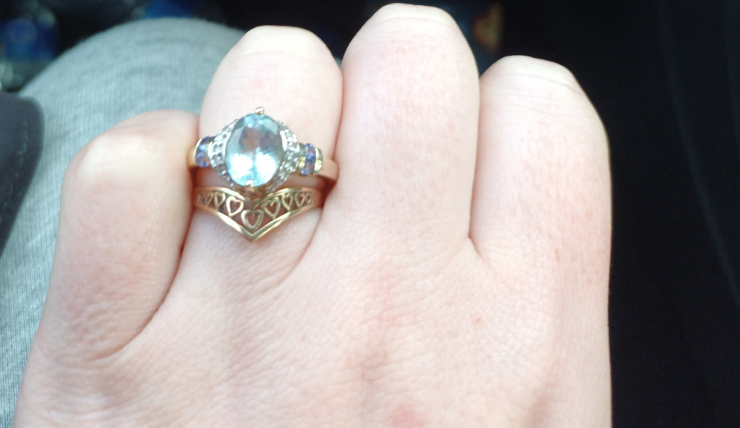 .. to ask to see your engagement & wedding rings? :D