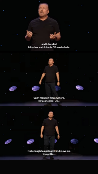 I know not everyone likes Ricky Gervais but some of this I liked - Old fashioned women 
